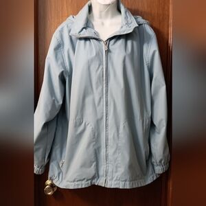 Pacific Trail Outdoor Wear Women's Blue Hooded Windbreaker